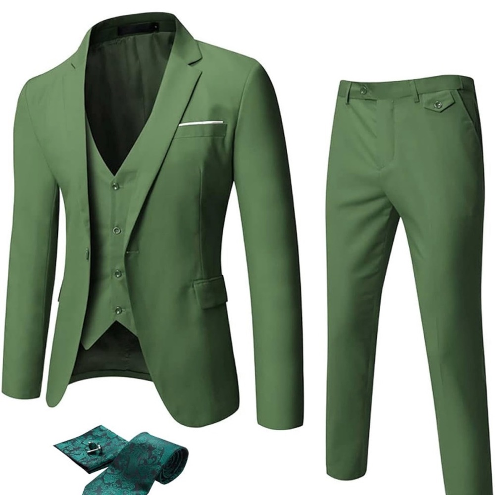 Men’s Slim Fit Suit One Button 3-Piece